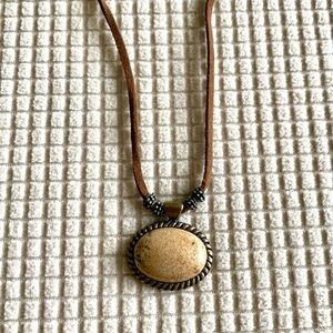 Jasper Stone Pendant Necklace
